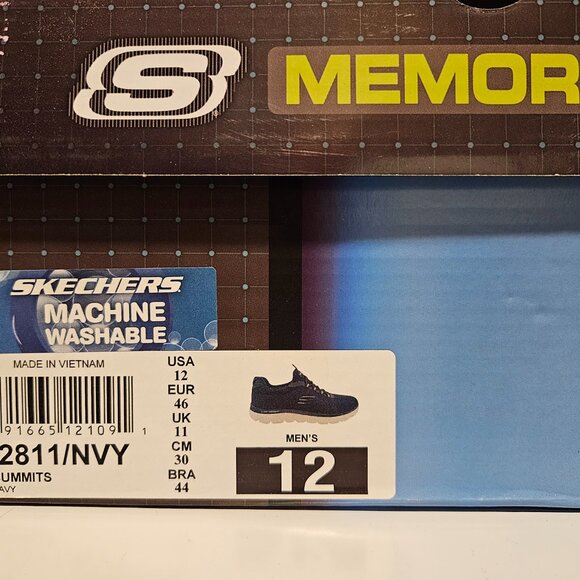 Skechers Mens Summit | Navy | Memory Foam | Slip On - Picture 5 of 13